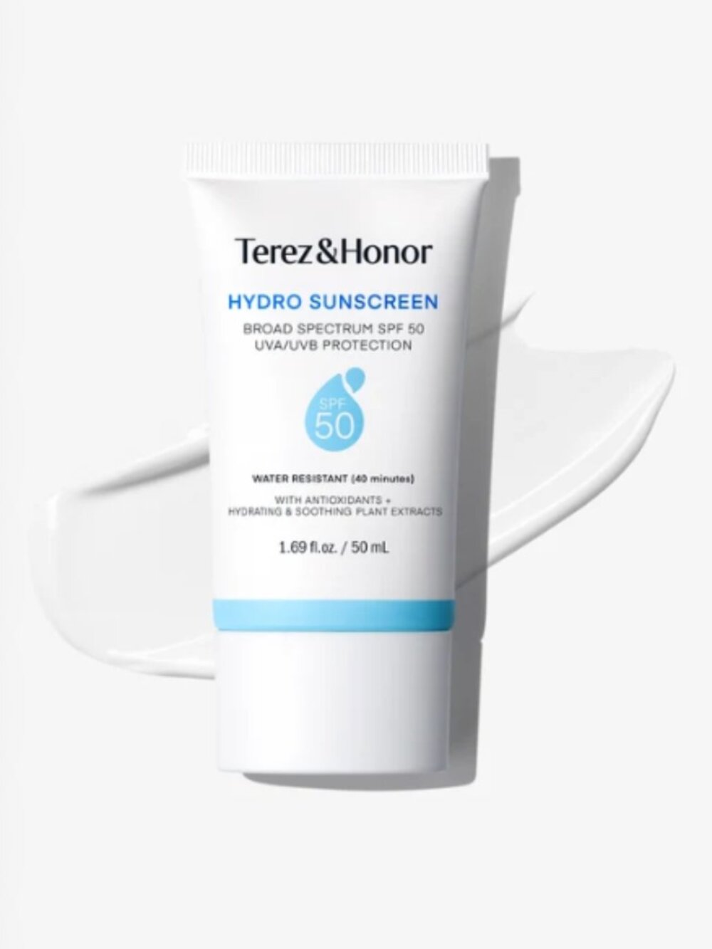 NWT Terez & Honor Hydro Face Sunscreen SPF 50 1.69 oz / 50 mL